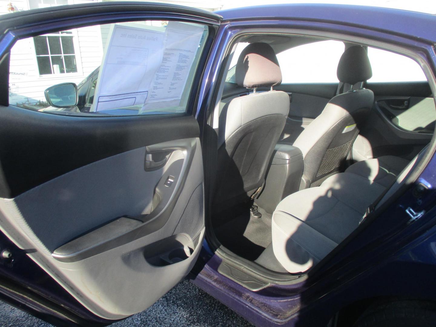 2013 BLUE Hyundai Elantra Limited (5NPDH4AE9DH) with an 1.8L L4 DOHC 16V engine, 6-Speed Automatic transmission, located at 540a Delsea Drive, Sewell, NJ, 08080, (987) 867-5309, 39.752560, -75.111206- Photo#11