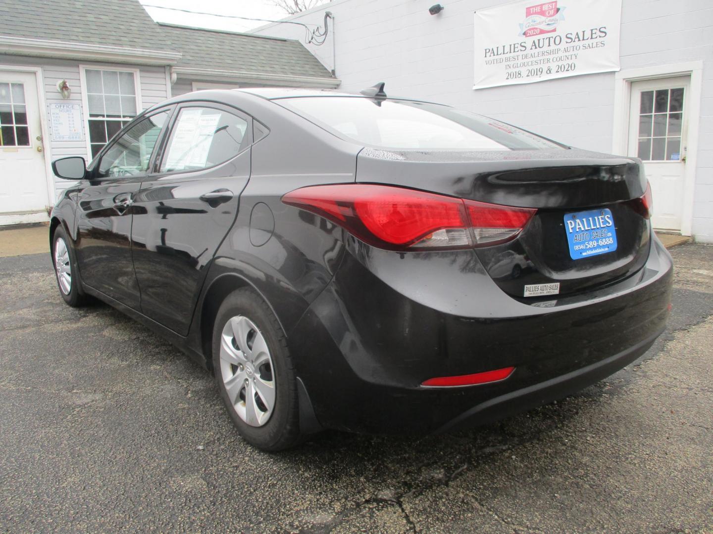 2016 BLACK Hyundai Elantra Limited (5NPDH4AE6GH) with an 1.8L L4 DOHC 16V engine, 6-Speed Automatic transmission, located at 540a Delsea Drive, Sewell, NJ, 08080, (987) 867-5309, 39.752560, -75.111206 - Photo#2