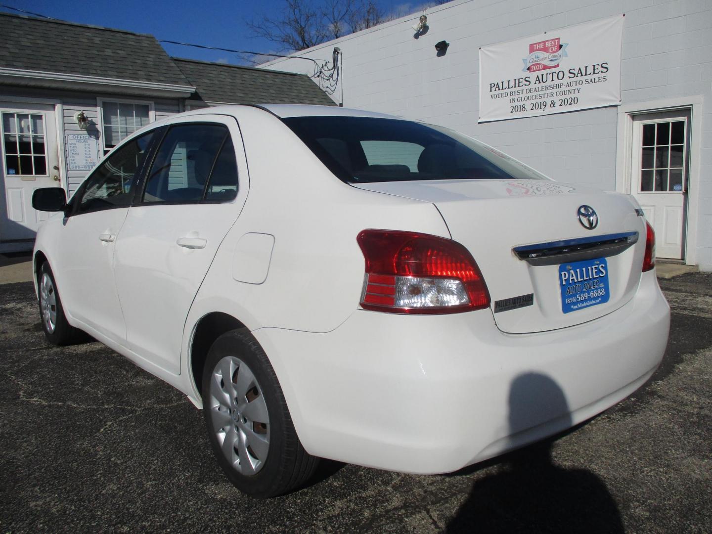 2012 WHITE Toyota Yaris Sedan 4-Speed AT (JTDBT4K31CL) with an 1.5L L4 DOHC 16V engine, 4-Speed Automatic transmission, located at 540a Delsea Drive, Sewell, NJ, 08080, (987) 867-5309, 39.752560, -75.111206 - Photo#2