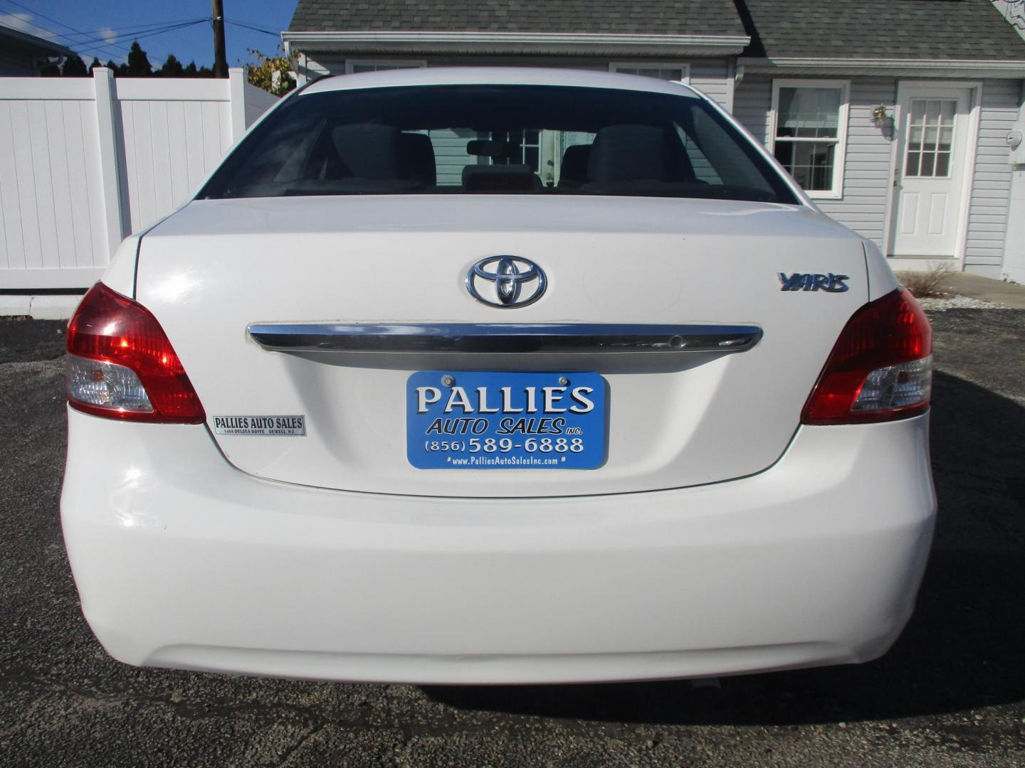 2012 WHITE Toyota Yaris Sedan 4-Speed AT (JTDBT4K31CL) with an 1.5L L4 DOHC 16V engine, 4-Speed Automatic transmission, located at 540a Delsea Drive, Sewell, NJ, 08080, (987) 867-5309, 39.752560, -75.111206 - Photo#3