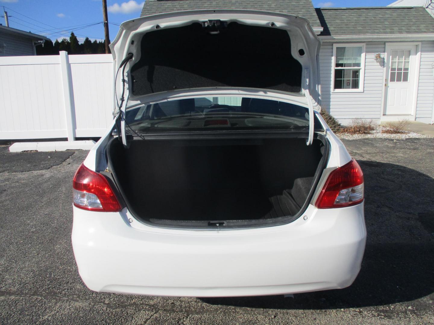 2012 WHITE Toyota Yaris Sedan 4-Speed AT (JTDBT4K31CL) with an 1.5L L4 DOHC 16V engine, 4-Speed Automatic transmission, located at 540a Delsea Drive, Sewell, NJ, 08080, (987) 867-5309, 39.752560, -75.111206 - Photo#20