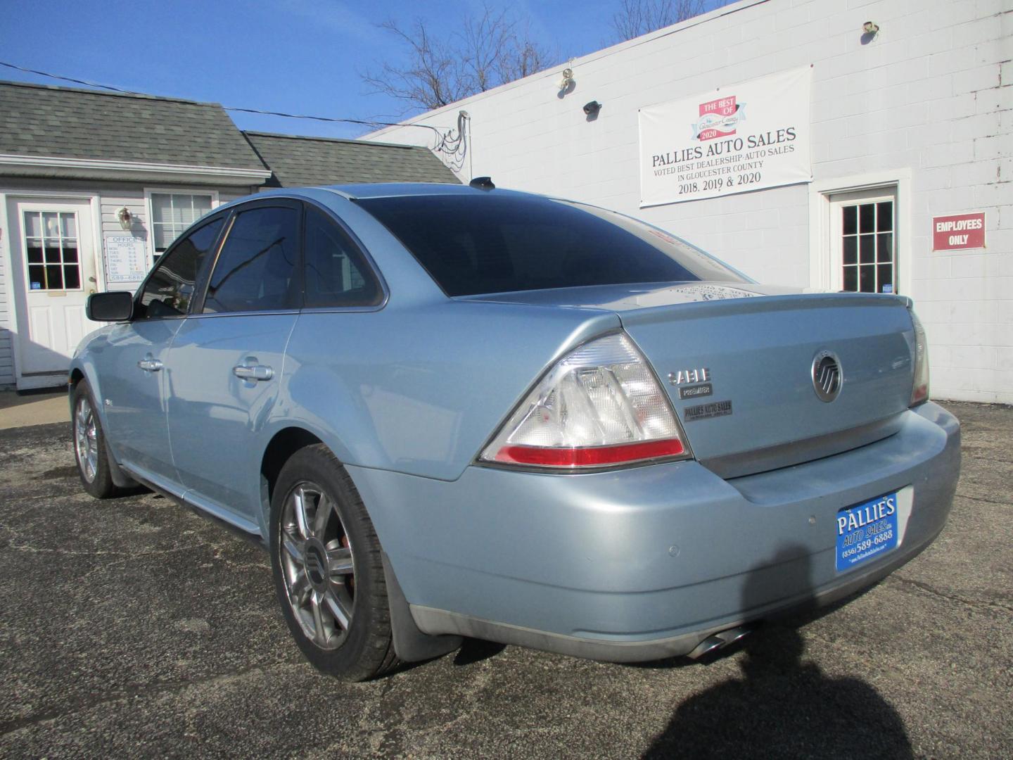 2008 BLUE Mercury Sable Premier (1MEHM42W08G) with an 3.5L V6 DOHC 24V engine, 6-Speed Automatic Overdrive transmission, located at 540a Delsea Drive, Sewell, NJ, 08080, (987) 867-5309, 39.752560, -75.111206 - Photo#2
