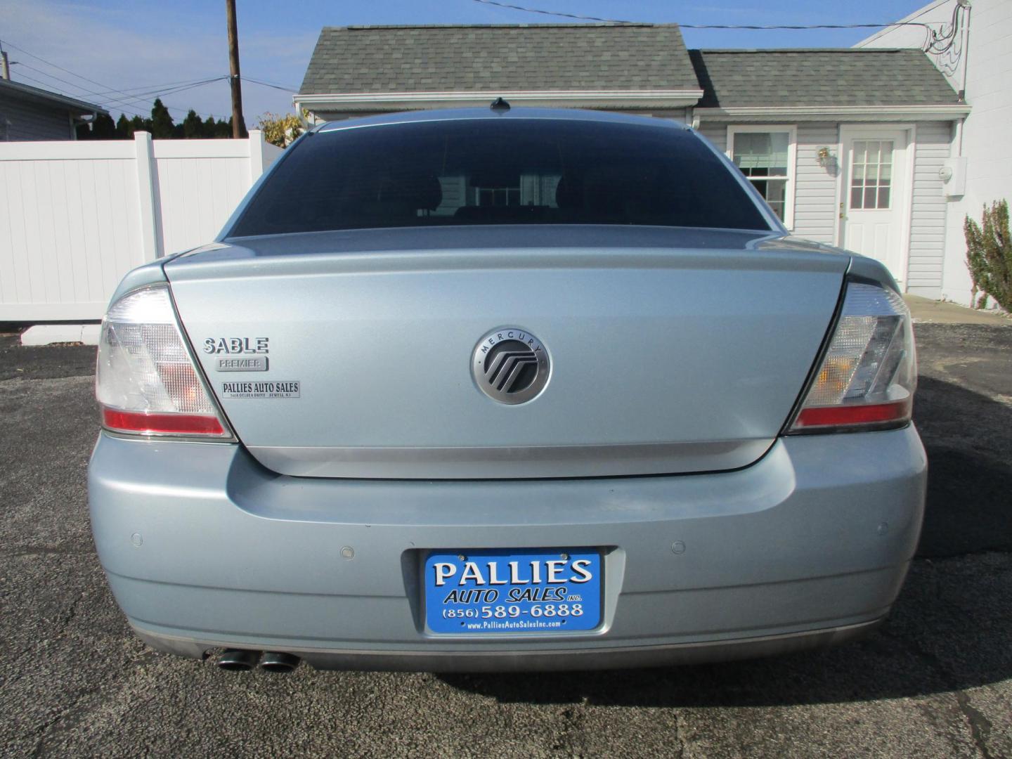 2008 BLUE Mercury Sable Premier (1MEHM42W08G) with an 3.5L V6 DOHC 24V engine, 6-Speed Automatic Overdrive transmission, located at 540a Delsea Drive, Sewell, NJ, 08080, (987) 867-5309, 39.752560, -75.111206 - Photo#3