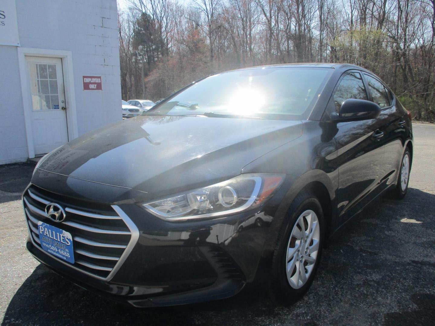 2018 BLACK Hyundai Elantra SE 6AT (5NPD74LF5JH) with an 1.8L L4 DOHC 16V engine, 6A transmission, located at 540a Delsea Drive, Sewell, NJ, 08080, (987) 867-5309, 39.752560, -75.111206 - Photo#0