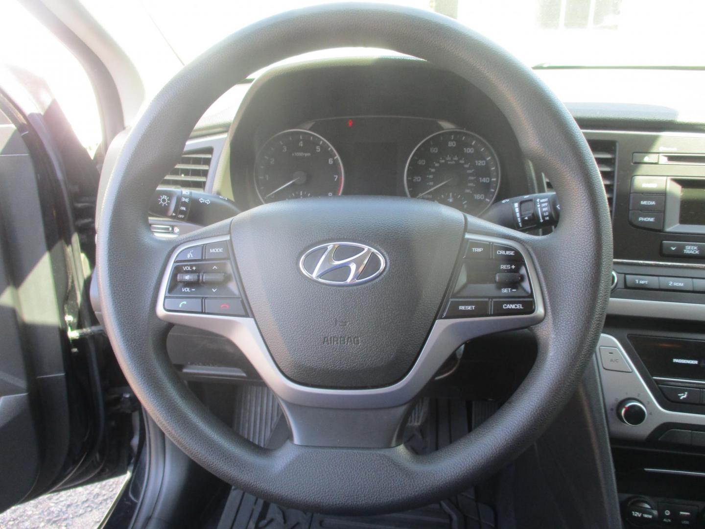 2018 BLACK Hyundai Elantra SE 6AT (5NPD74LF5JH) with an 1.8L L4 DOHC 16V engine, 6A transmission, located at 540a Delsea Drive, Sewell, NJ, 08080, (987) 867-5309, 39.752560, -75.111206 - Photo#16