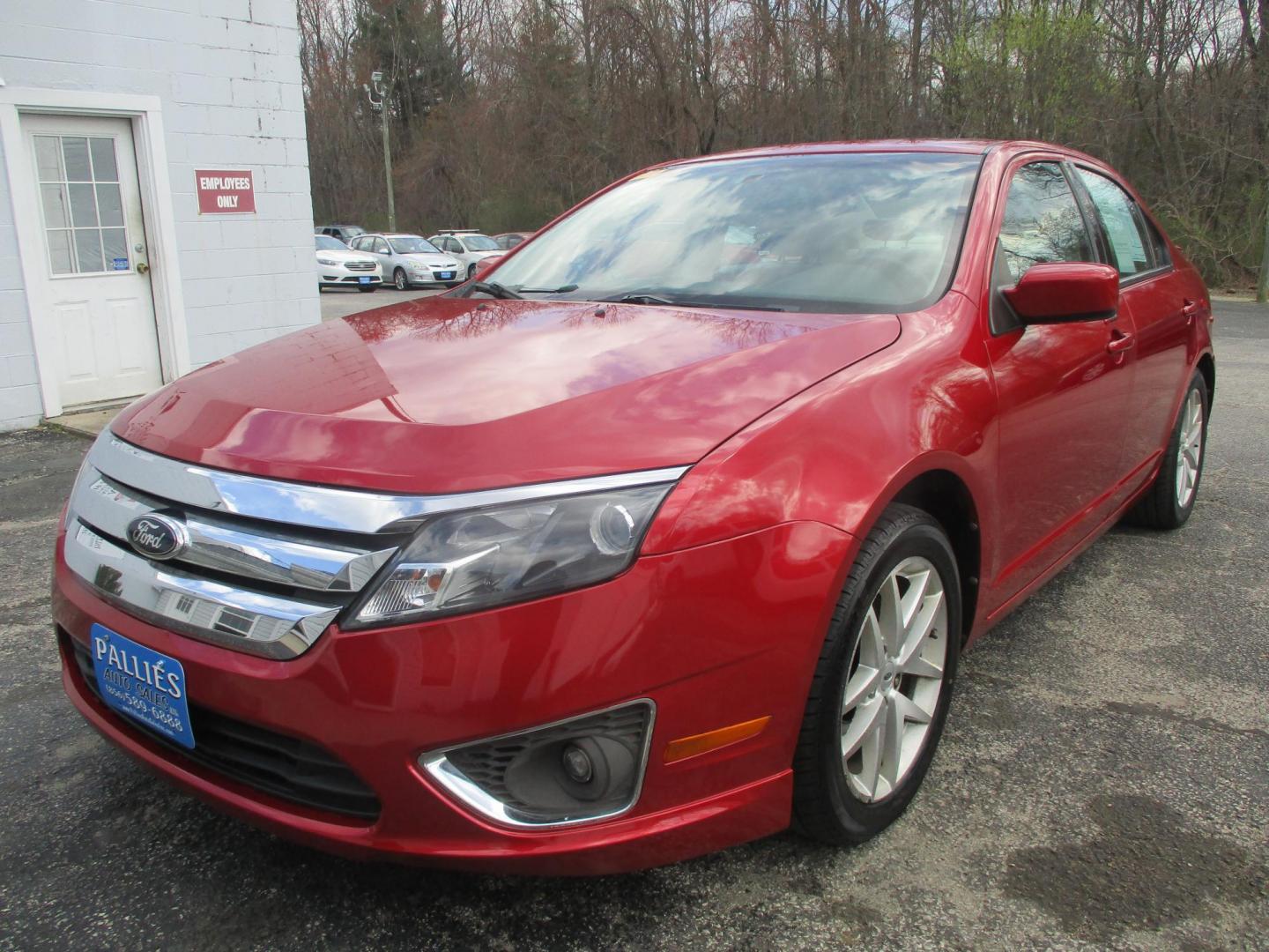 2012 RED Ford Fusion SEL (3FAHP0JG5CR) with an 3.0L V6 DOHC 24V engine, located at 540a Delsea Drive, Sewell, NJ, 08080, (987) 867-5309, 39.752560, -75.111206 - Photo#0