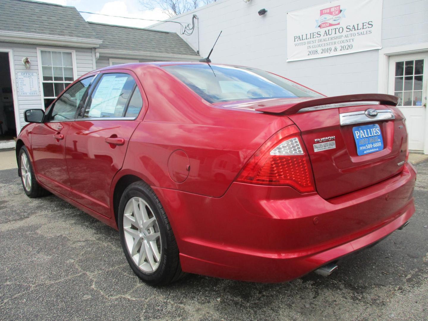 2012 RED Ford Fusion SEL (3FAHP0JG5CR) with an 3.0L V6 DOHC 24V engine, located at 540a Delsea Drive, Sewell, NJ, 08080, (987) 867-5309, 39.752560, -75.111206 - Photo#2