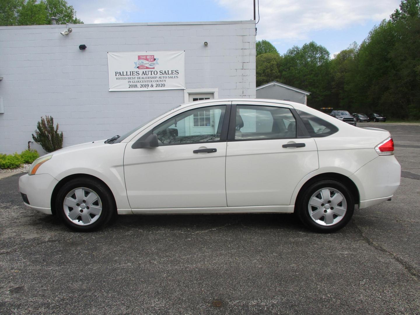 2010 WHITE Ford Focus S Sedan (1FAHP3EN4AW) with an 2.0L L4 DOHC 16V engine, located at 540a Delsea Drive, Sewell, NJ, 08080, (987) 867-5309, 39.752560, -75.111206 - Photo#1