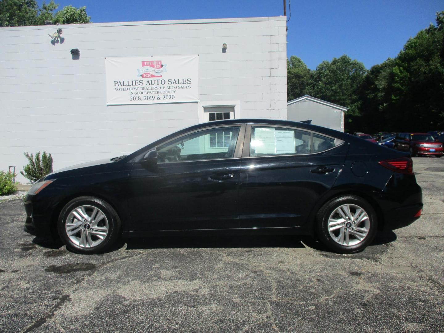 2019 BLACK Hyundai Elantra Limited (KMHD84LF4KU) with an 1.8L L4 DOHC 16V engine, 6A transmission, located at 540a Delsea Drive, Sewell, NJ, 08080, (987) 867-5309, 39.752560, -75.111206- Photo#1