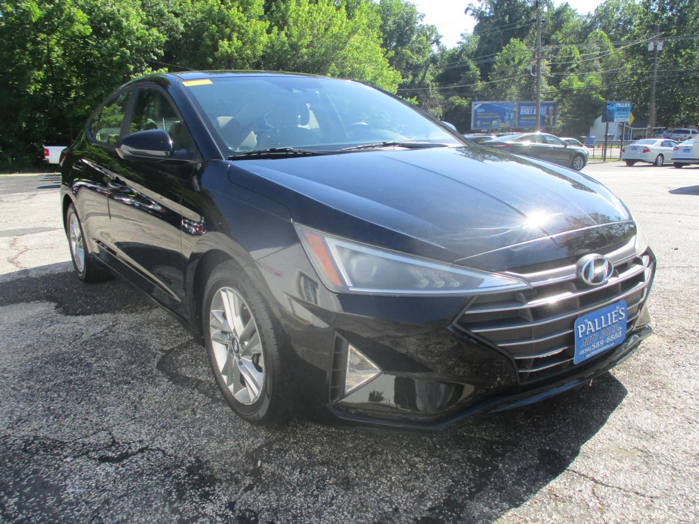 2019 BLACK Hyundai Elantra Limited (KMHD84LF4KU) with an 1.8L L4 DOHC 16V engine, 6A transmission, located at 540a Delsea Drive, Sewell, NJ, 08080, (987) 867-5309, 39.752560, -75.111206- Photo#7