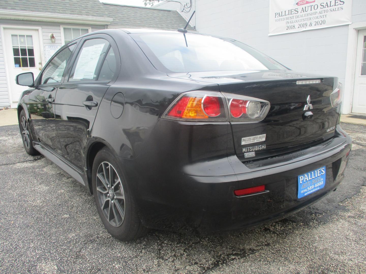2015 BLACK Mitsubishi Lancer SE AWC (JA32V2FW4FU) with an 2.4L L4 SOHC 16V engine, Continuously Variable Transmission transmission, located at 540a Delsea Drive, Sewell, NJ, 08080, (987) 867-5309, 39.752560, -75.111206- Photo#2