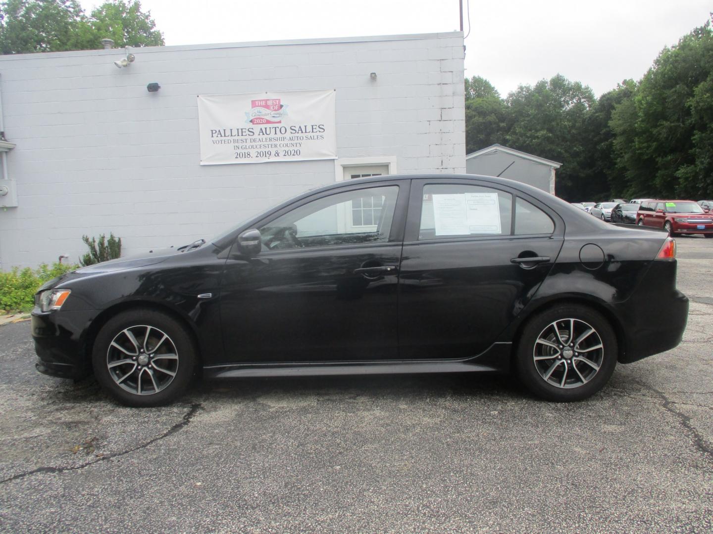 2015 BLACK Mitsubishi Lancer SE AWC (JA32V2FW4FU) with an 2.4L L4 SOHC 16V engine, Continuously Variable Transmission transmission, located at 540a Delsea Drive, Sewell, NJ, 08080, (987) 867-5309, 39.752560, -75.111206- Photo#1