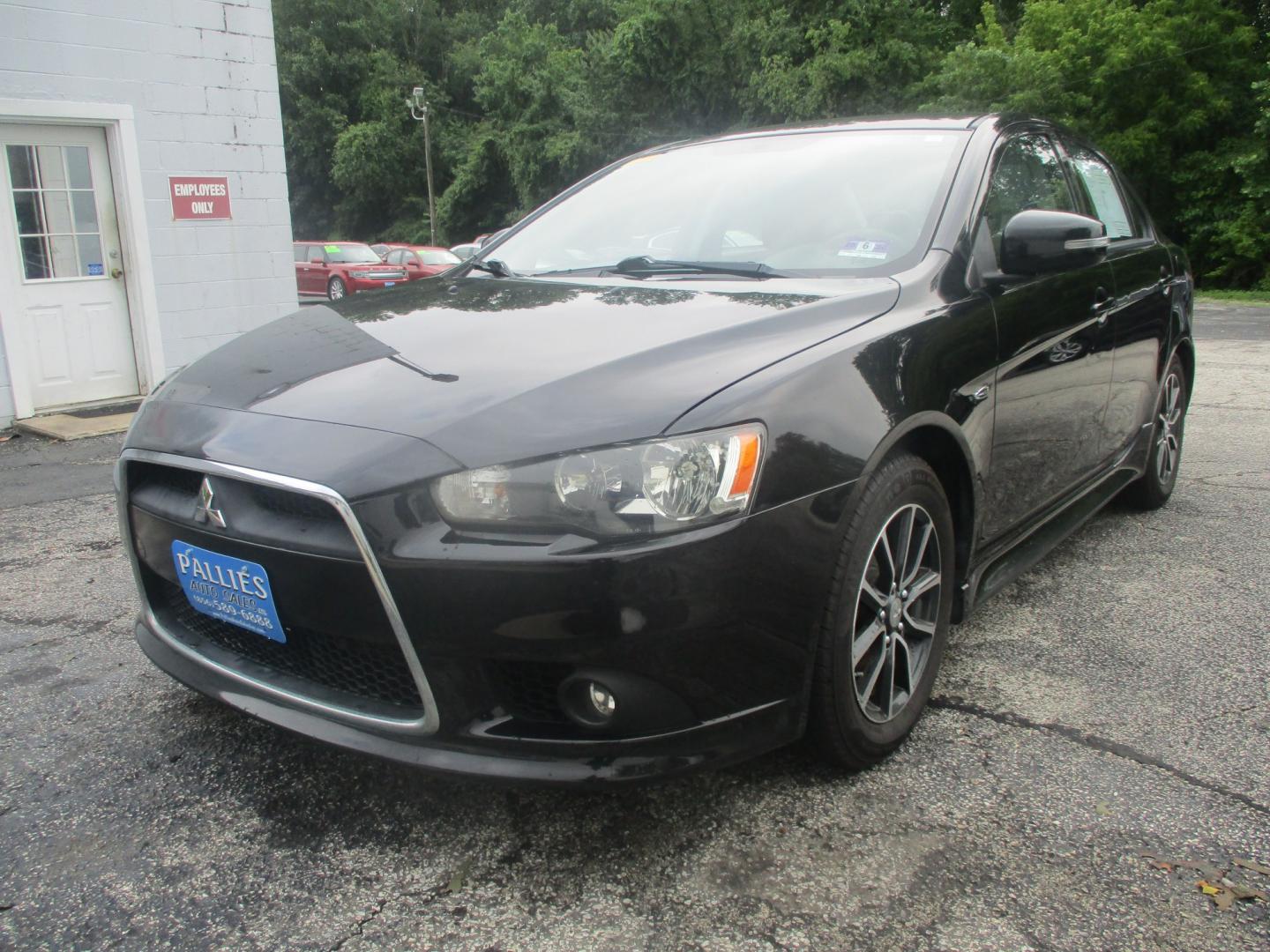 2015 BLACK Mitsubishi Lancer SE AWC (JA32V2FW4FU) with an 2.4L L4 SOHC 16V engine, Continuously Variable Transmission transmission, located at 540a Delsea Drive, Sewell, NJ, 08080, (987) 867-5309, 39.752560, -75.111206- Photo#0