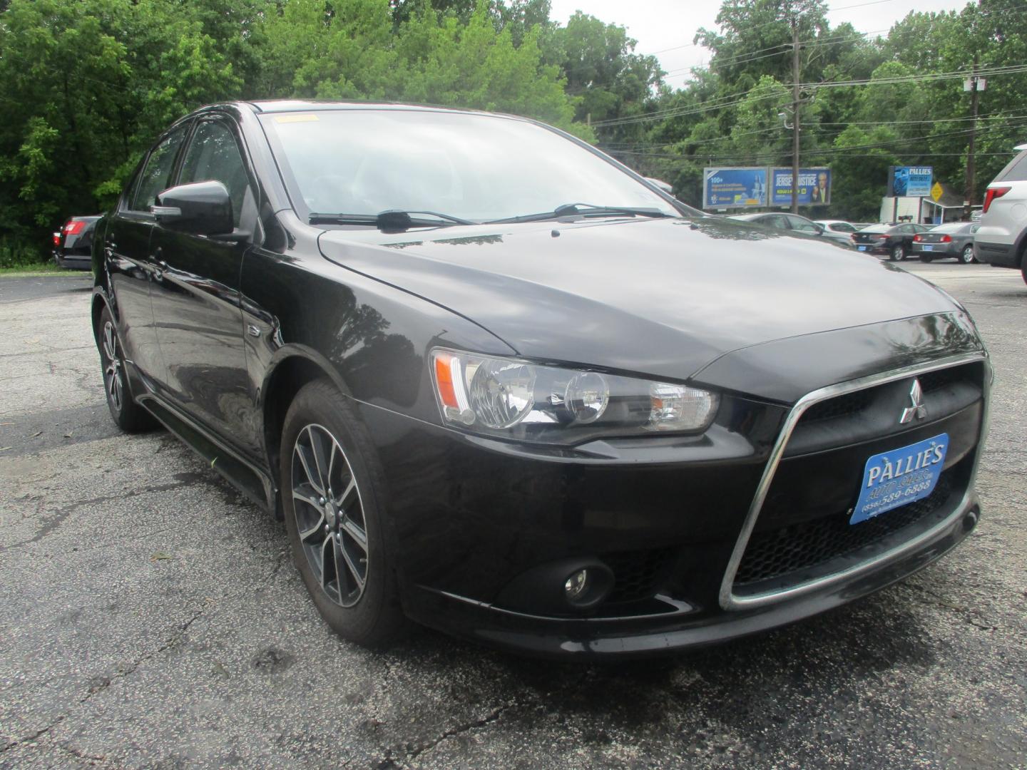 2015 BLACK Mitsubishi Lancer SE AWC (JA32V2FW4FU) with an 2.4L L4 SOHC 16V engine, Continuously Variable Transmission transmission, located at 540a Delsea Drive, Sewell, NJ, 08080, (987) 867-5309, 39.752560, -75.111206- Photo#8