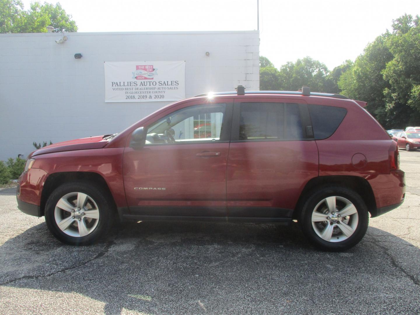 2014 RED Jeep Compass Sport 4WD (1C4NJDBB1ED) with an 2.4L L4 DOHC 16V engine, located at 540a Delsea Drive, Sewell, NJ, 08080, (987) 867-5309, 39.752560, -75.111206- Photo#1
