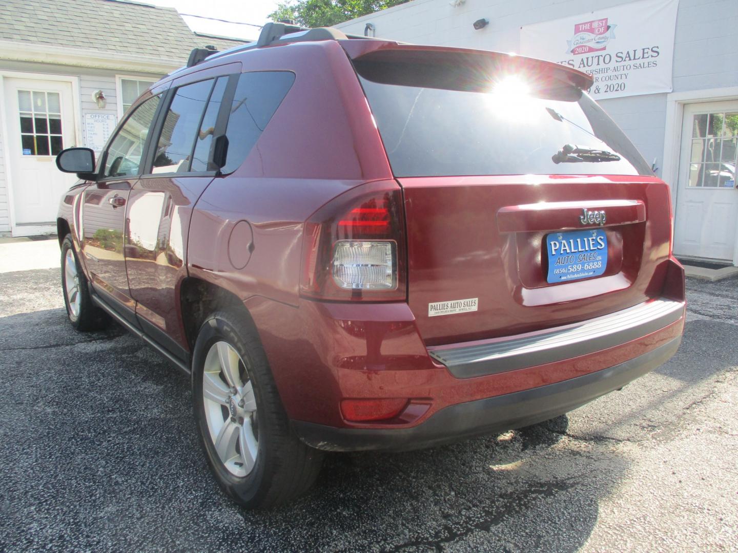 2014 RED Jeep Compass Sport 4WD (1C4NJDBB1ED) with an 2.4L L4 DOHC 16V engine, located at 540a Delsea Drive, Sewell, NJ, 08080, (987) 867-5309, 39.752560, -75.111206- Photo#2