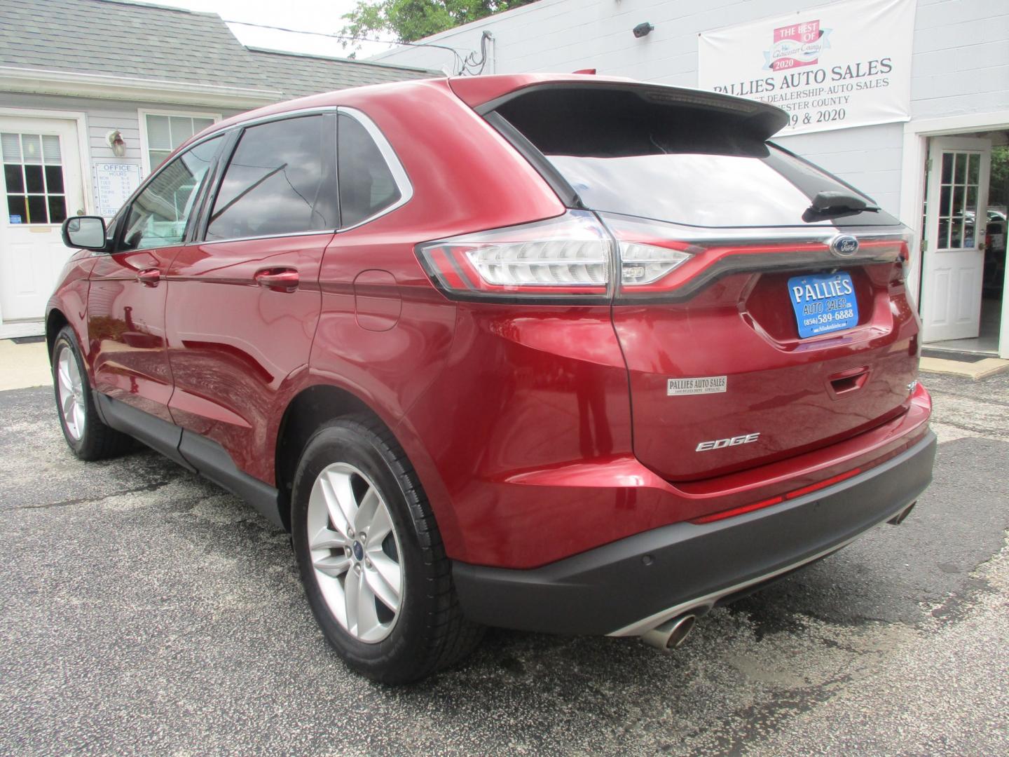 2016 RED Ford Edge SEL AWD (2FMPK4J87GB) with an 3.5L V6 DOHC 24V engine, 6A transmission, located at 540a Delsea Drive, Sewell, NJ, 08080, (987) 867-5309, 39.752560, -75.111206- Photo#2