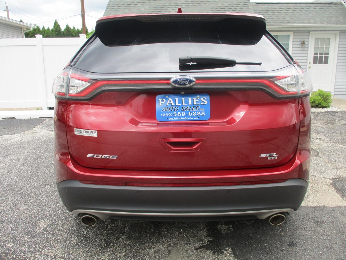 2016 RED Ford Edge SEL AWD (2FMPK4J87GB) with an 3.5L V6 DOHC 24V engine, 6A transmission, located at 540a Delsea Drive, Sewell, NJ, 08080, (987) 867-5309, 39.752560, -75.111206- Photo#3