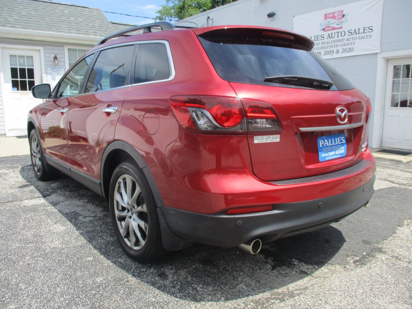 2014 RED Mazda CX-9 Grand Touring AWD (JM3TB3DVXE0) with an 3.7L V6 DOHC 24V engine, 6A transmission, located at 540a Delsea Drive, Sewell, NJ, 08080, (987) 867-5309, 39.752560, -75.111206- Photo#2