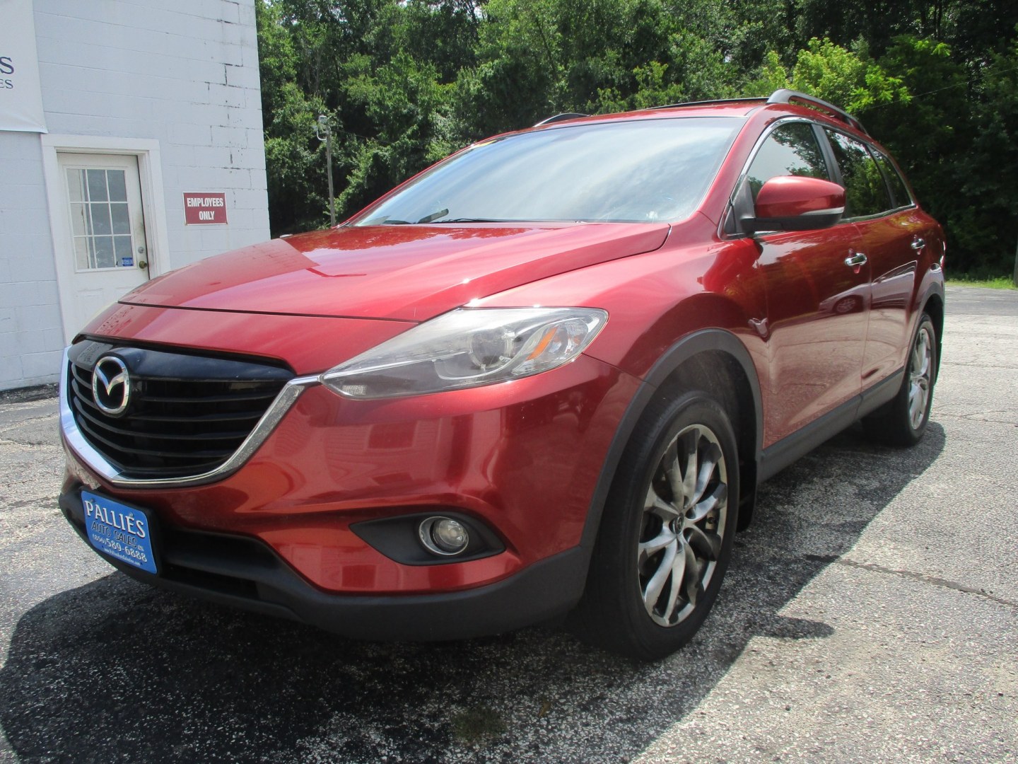 2014 RED Mazda CX-9 Grand Touring AWD (JM3TB3DVXE0) with an 3.7L V6 DOHC 24V engine, 6A transmission, located at 540a Delsea Drive, Sewell, NJ, 08080, (987) 867-5309, 39.752560, -75.111206- Photo#0
