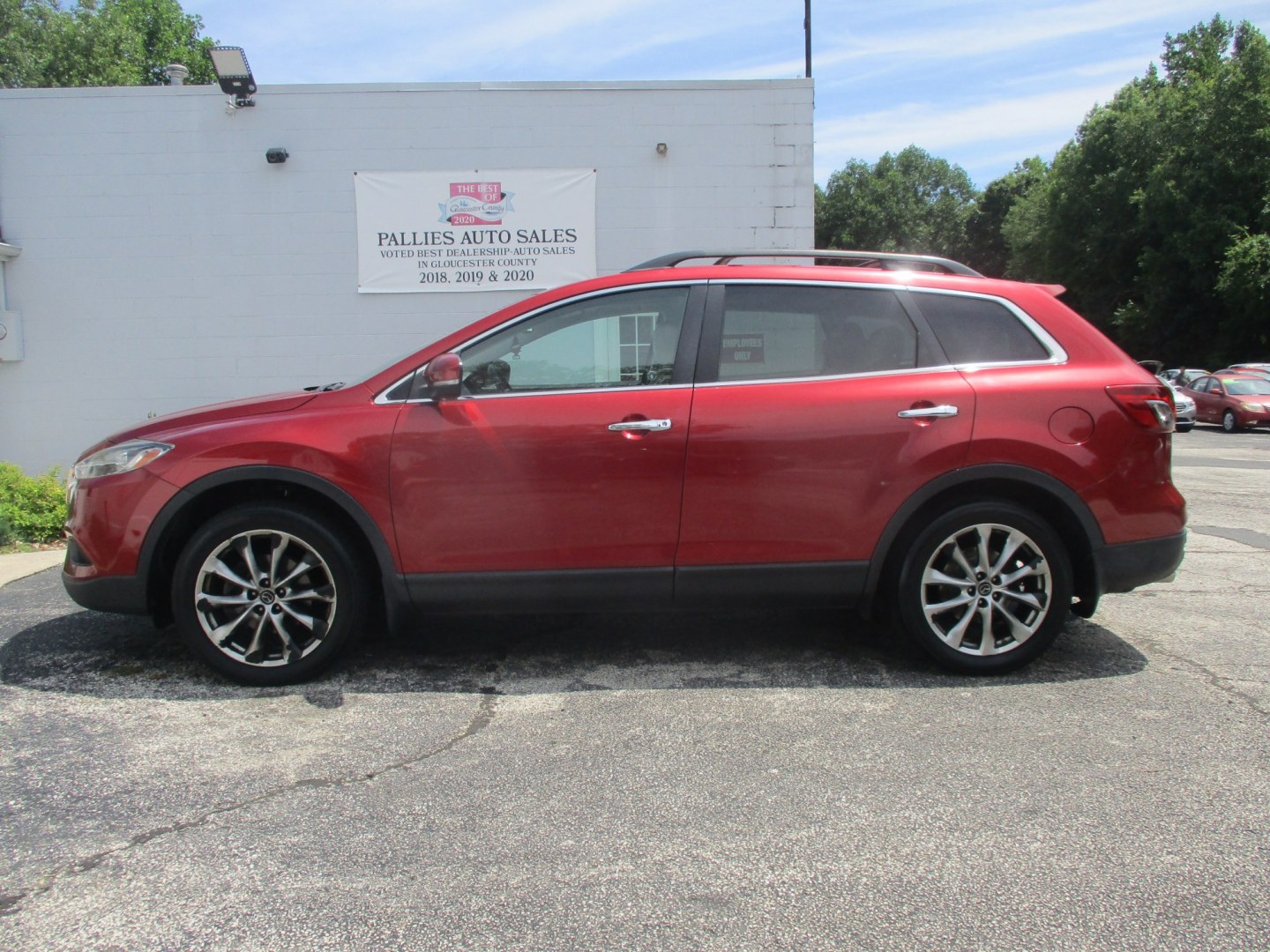 2014 RED Mazda CX-9 Grand Touring AWD (JM3TB3DVXE0) with an 3.7L V6 DOHC 24V engine, 6A transmission, located at 540a Delsea Drive, Sewell, NJ, 08080, (987) 867-5309, 39.752560, -75.111206- Photo#1