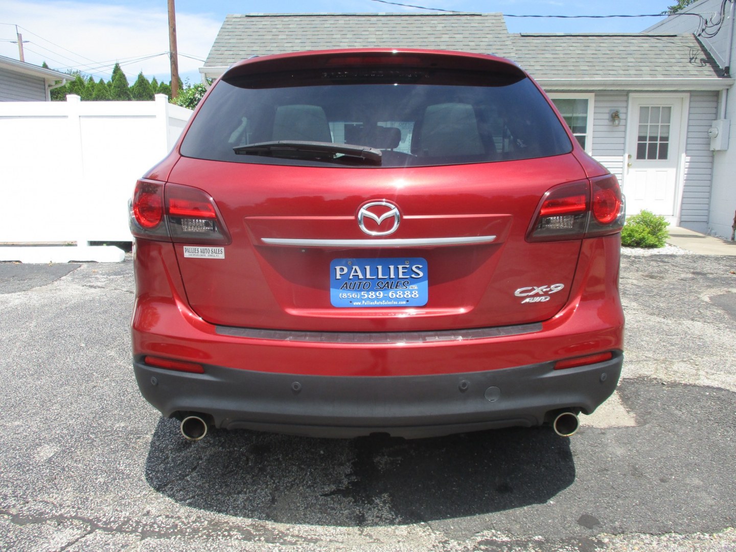 2014 RED Mazda CX-9 Grand Touring AWD (JM3TB3DVXE0) with an 3.7L V6 DOHC 24V engine, 6A transmission, located at 540a Delsea Drive, Sewell, NJ, 08080, (987) 867-5309, 39.752560, -75.111206- Photo#3