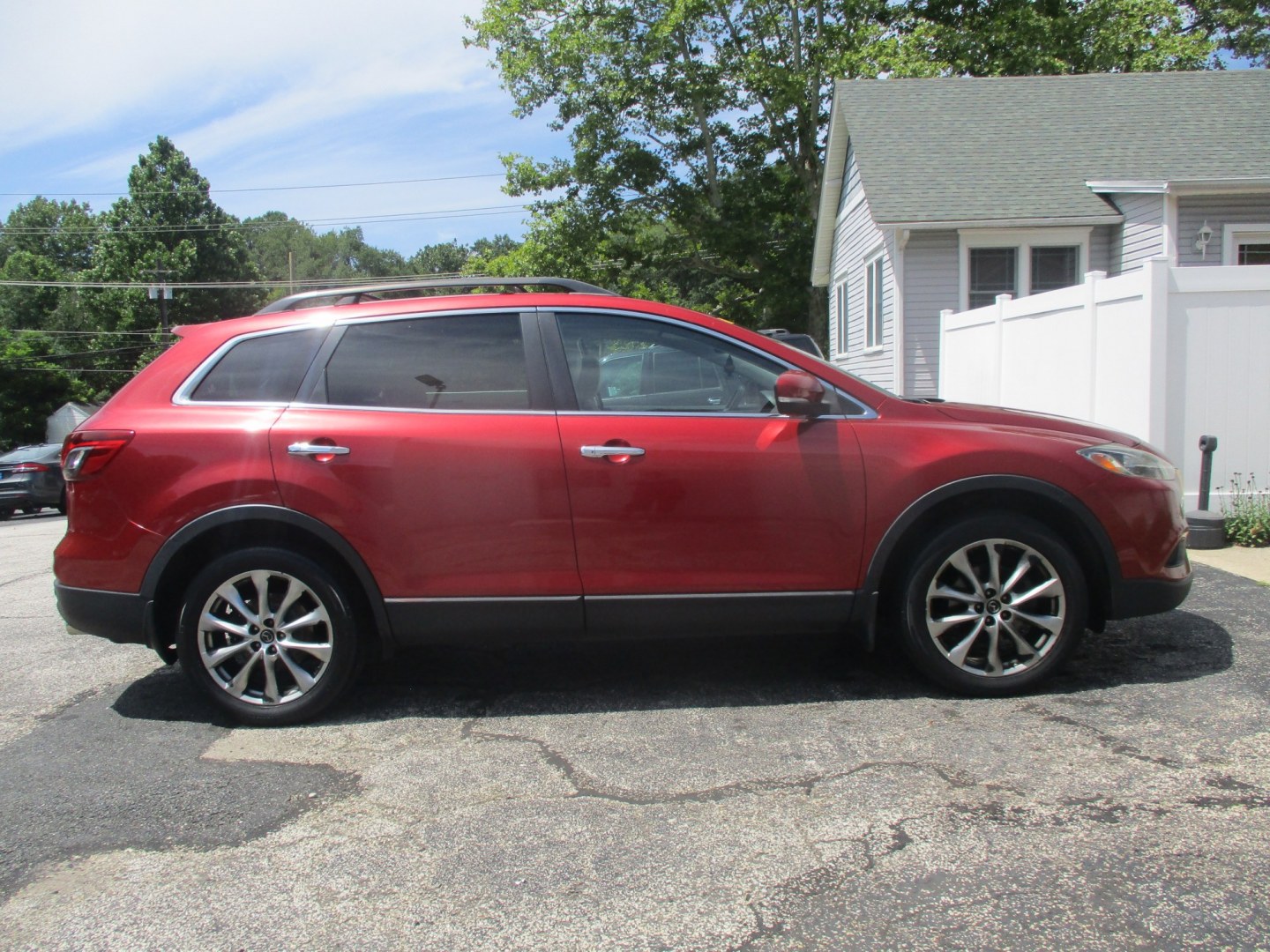 2014 RED Mazda CX-9 Grand Touring AWD (JM3TB3DVXE0) with an 3.7L V6 DOHC 24V engine, 6A transmission, located at 540a Delsea Drive, Sewell, NJ, 08080, (987) 867-5309, 39.752560, -75.111206- Photo#7