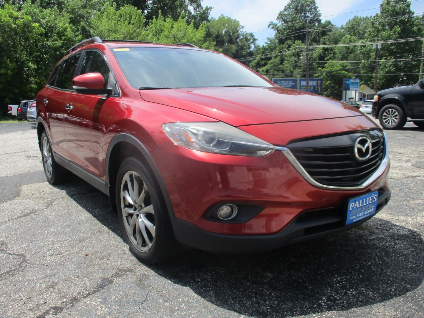 2014 RED Mazda CX-9 Grand Touring AWD (JM3TB3DVXE0) with an 3.7L V6 DOHC 24V engine, 6A transmission, located at 540a Delsea Drive, Sewell, NJ, 08080, (987) 867-5309, 39.752560, -75.111206- Photo#8