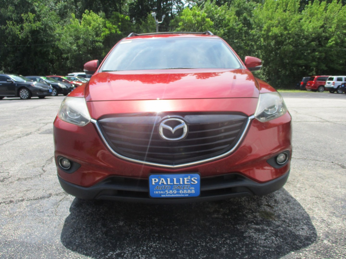 2014 RED Mazda CX-9 Grand Touring AWD (JM3TB3DVXE0) with an 3.7L V6 DOHC 24V engine, 6A transmission, located at 540a Delsea Drive, Sewell, NJ, 08080, (987) 867-5309, 39.752560, -75.111206- Photo#9