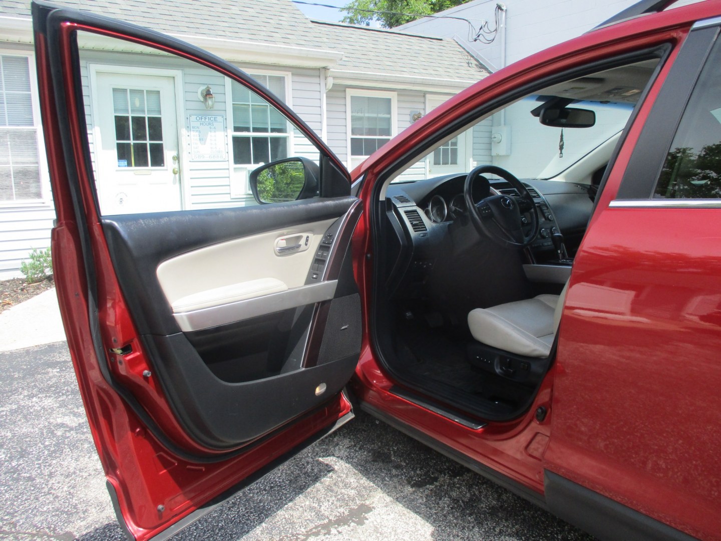 2014 RED Mazda CX-9 Grand Touring AWD (JM3TB3DVXE0) with an 3.7L V6 DOHC 24V engine, 6A transmission, located at 540a Delsea Drive, Sewell, NJ, 08080, (987) 867-5309, 39.752560, -75.111206- Photo#10