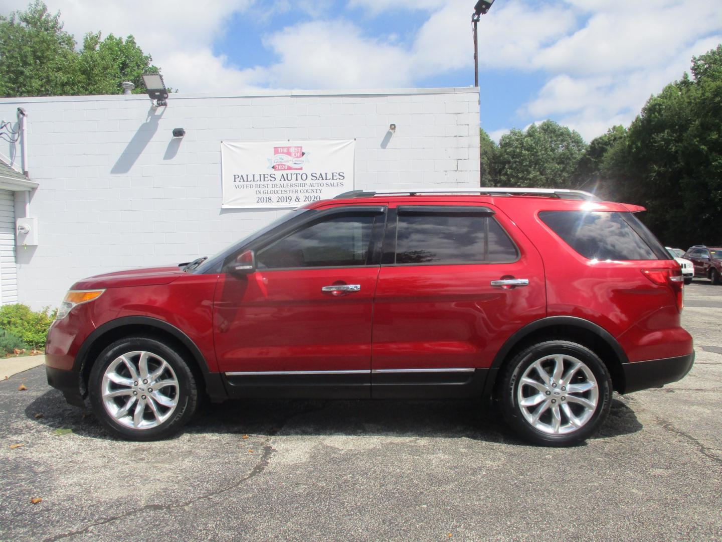 2014 RED Ford Explorer Limited 4WD (1FM5K8F80EG) with an 3.5L V6 DOHC 24V engine, 6-Speed Automatic transmission, located at 540a Delsea Drive, Sewell, NJ, 08080, (987) 867-5309, 39.752560, -75.111206- Photo#1