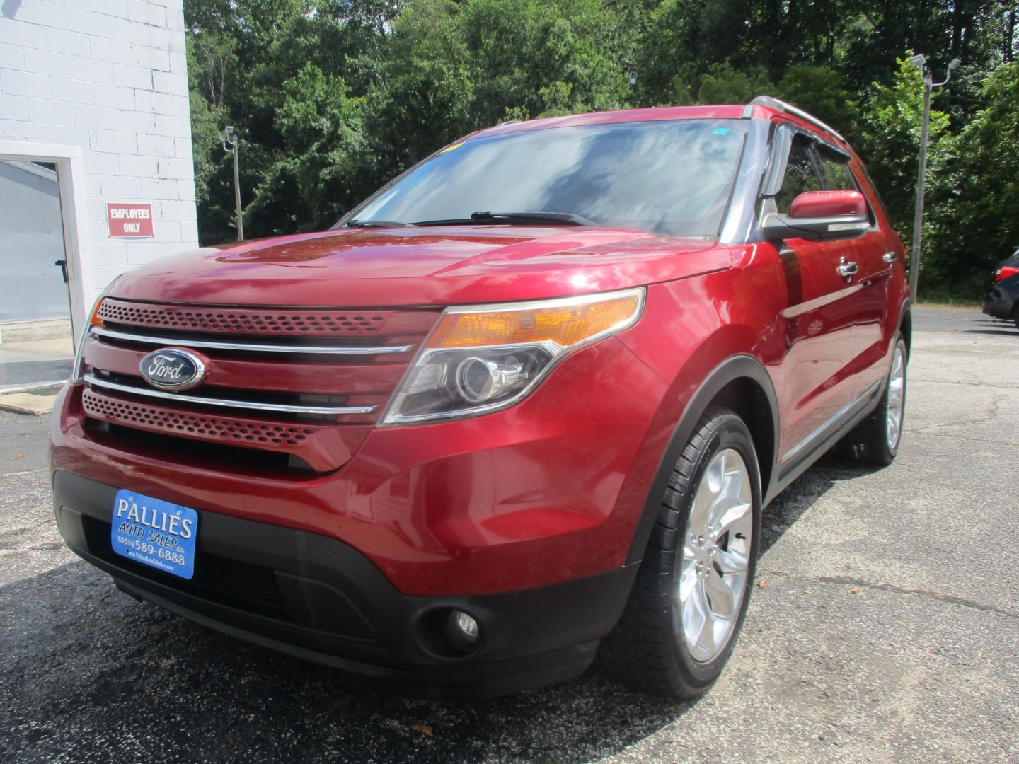 2014 RED Ford Explorer Limited 4WD (1FM5K8F80EG) with an 3.5L V6 DOHC 24V engine, 6-Speed Automatic transmission, located at 540a Delsea Drive, Sewell, NJ, 08080, (987) 867-5309, 39.752560, -75.111206- Photo#0
