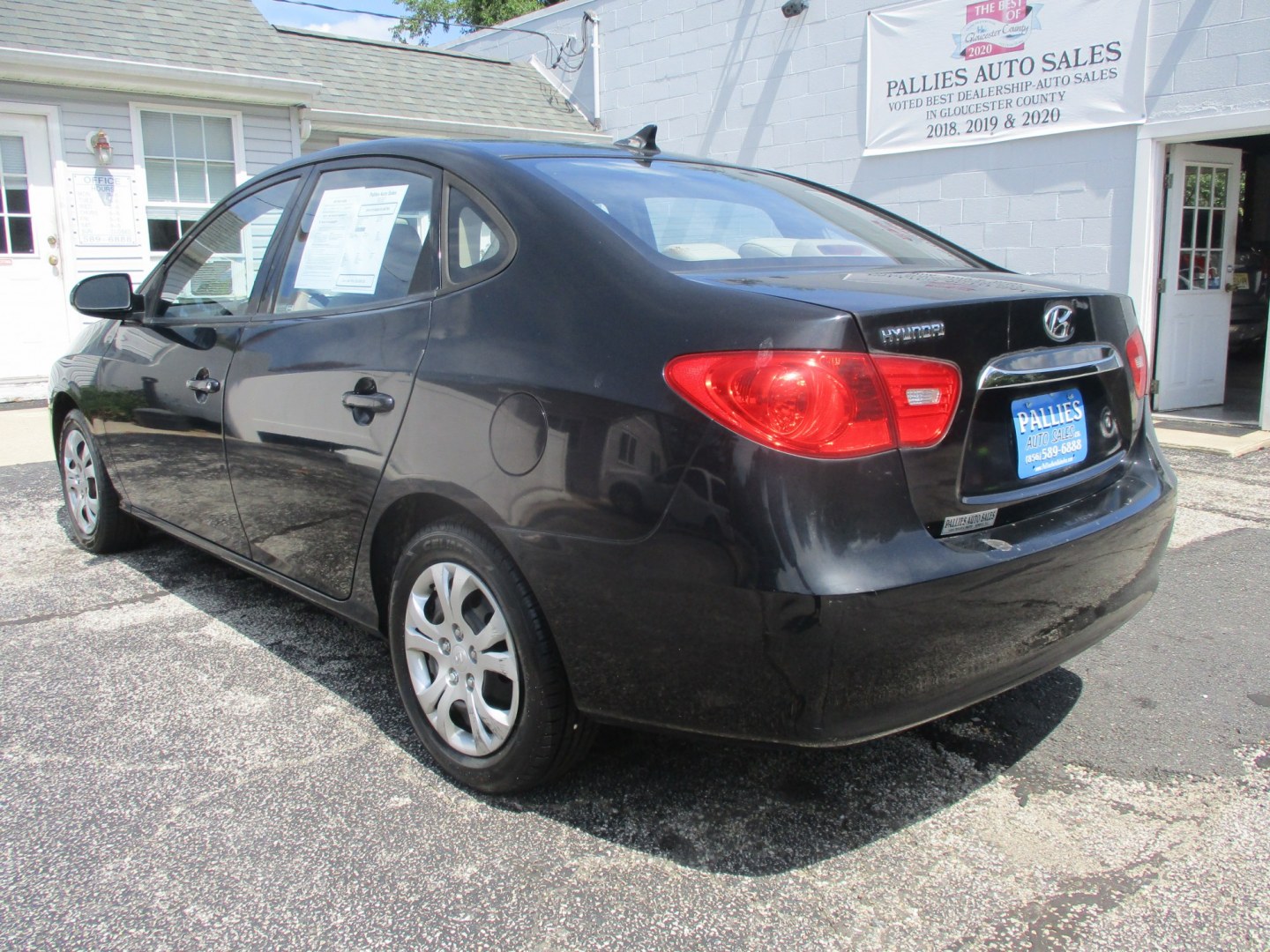 2010 BLACK Hyundai Elantra GLS (KMHDU4AD3AU) with an 2.0L L4 DOHC 16V engine, located at 540a Delsea Drive, Sewell, NJ, 08080, (987) 867-5309, 39.752560, -75.111206- Photo#2