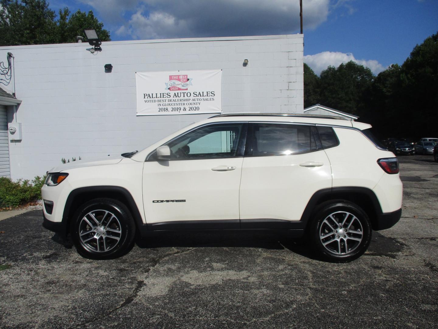 2019 WHITE Jeep Compass Sport 4WD (3C4NJDBB8KT) with an 2.4L L4 DOHC 16V engine, located at 540a Delsea Drive, Sewell, NJ, 08080, (987) 867-5309, 39.752560, -75.111206- Photo#1