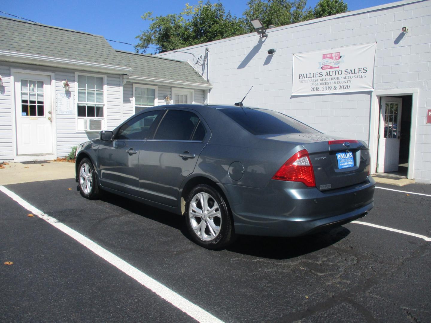 2012 BLUE Ford Fusion SE (3FAHP0HA9CR) with an 2.5L L4 DOHC 16V engine, located at 540a Delsea Drive, Sewell, NJ, 08080, (987) 867-5309, 39.752560, -75.111206- Photo#3