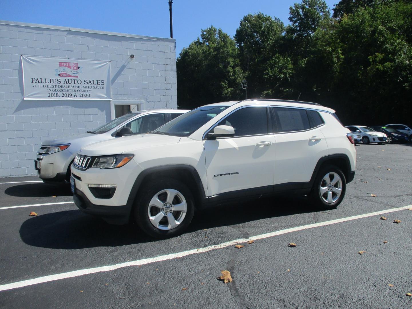 2018 WHITE Jeep Compass Sport 4WD (3C4NJDBB2JT) with an 2.4L L4 DOHC 16V engine, located at 540a Delsea Drive, Sewell, NJ, 08080, (987) 867-5309, 39.752560, -75.111206- Photo#1
