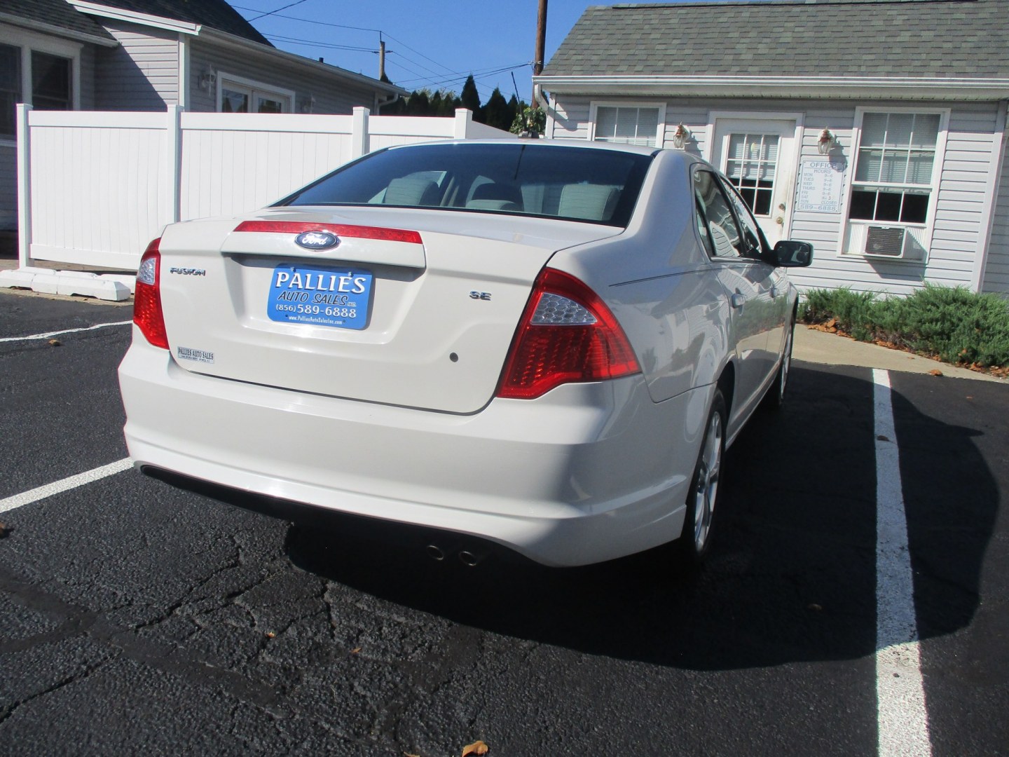 2012 WHITE Ford Fusion SE (3FAHP0HA5CR) with an 2.5L L4 DOHC 16V engine, located at 540a Delsea Drive, Sewell, NJ, 08080, (987) 867-5309, 39.752560, -75.111206- Photo#7
