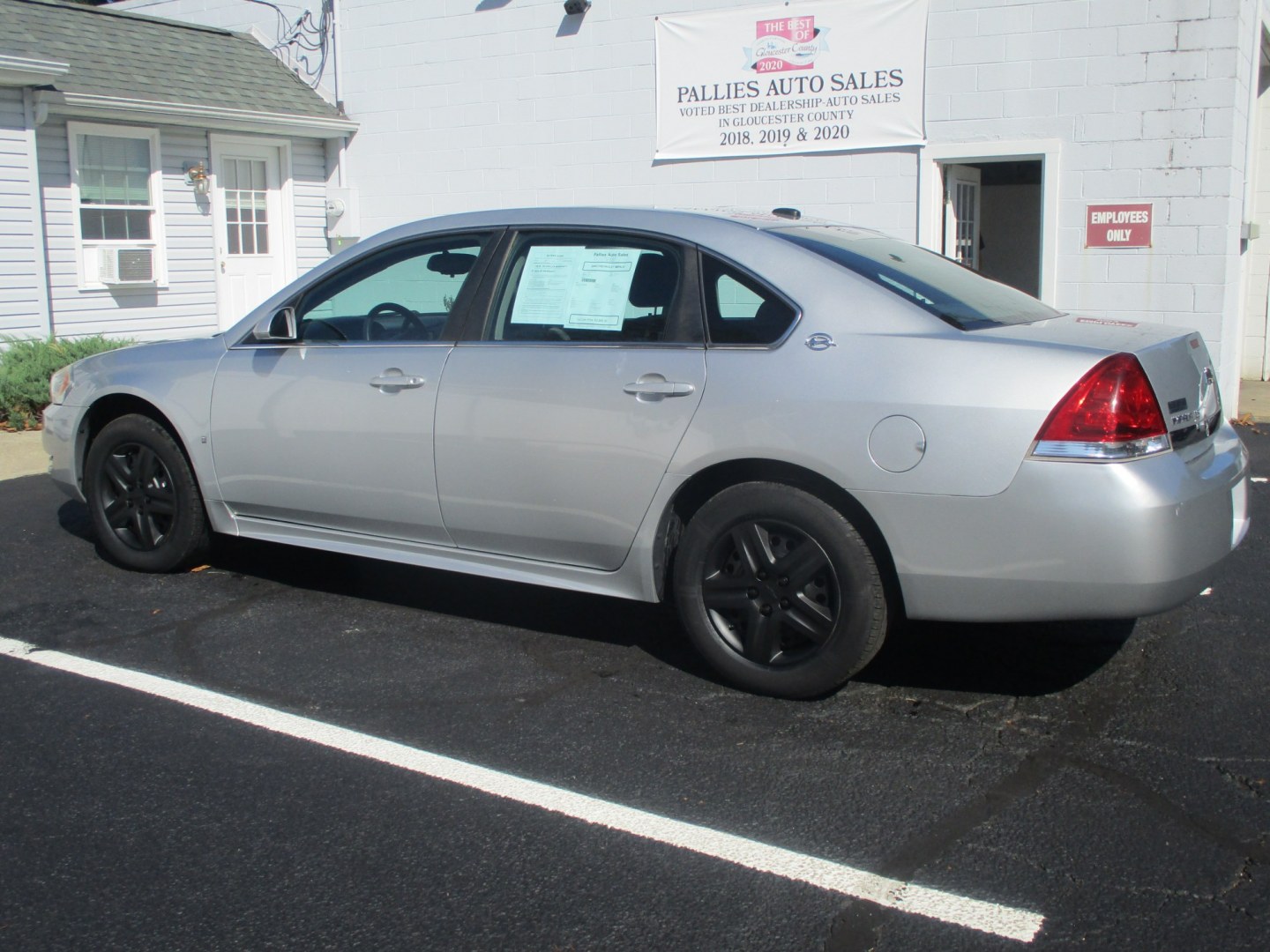2009 SILVER /BLACK Chevrolet Impala LS (2G1WB57N491) with an 3.5L V6 OHV 16V engine, 4A transmission, located at 540a Delsea Drive, Sewell, NJ, 08080, (987) 867-5309, 39.752560, -75.111206- Photo#3