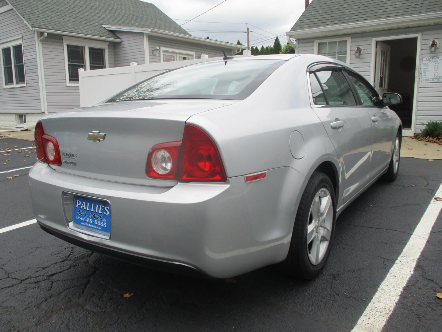 2010 SILVER Chevrolet Malibu LS (1G1ZB5EB8AF) with an 2.4L L4 DOHC 16V engine, 4A OD transmission, located at 540a Delsea Drive, Sewell, NJ, 08080, (987) 867-5309, 39.752560, -75.111206- Photo#5