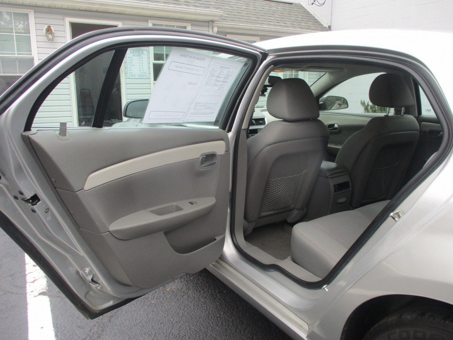 2010 SILVER Chevrolet Malibu LS (1G1ZB5EB8AF) with an 2.4L L4 DOHC 16V engine, 4A OD transmission, located at 540a Delsea Drive, Sewell, NJ, 08080, (987) 867-5309, 39.752560, -75.111206- Photo#12