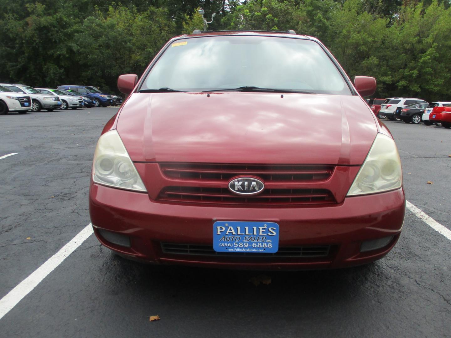 2008 RED Kia Sedona EX LWB (KNDMB233386) with an 3.8L V6 DOHC 24V engine, 5A OD transmission, located at 540a Delsea Drive, Sewell, NJ, 08080, (987) 867-5309, 39.752560, -75.111206- Photo#8