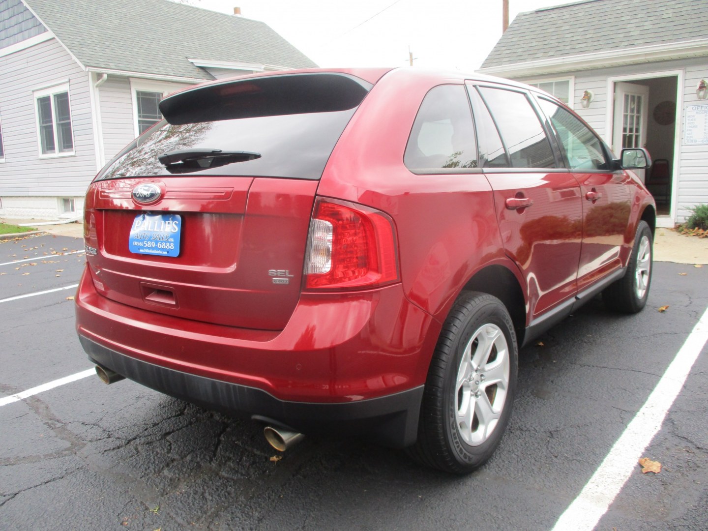 2013 RED Ford Edge SEL AWD (2FMDK4JC7DB) with an 3.5L V6 DOHC 24V engine, 6A transmission, located at 540a Delsea Drive, Sewell, NJ, 08080, (987) 867-5309, 39.752560, -75.111206- Photo#6
