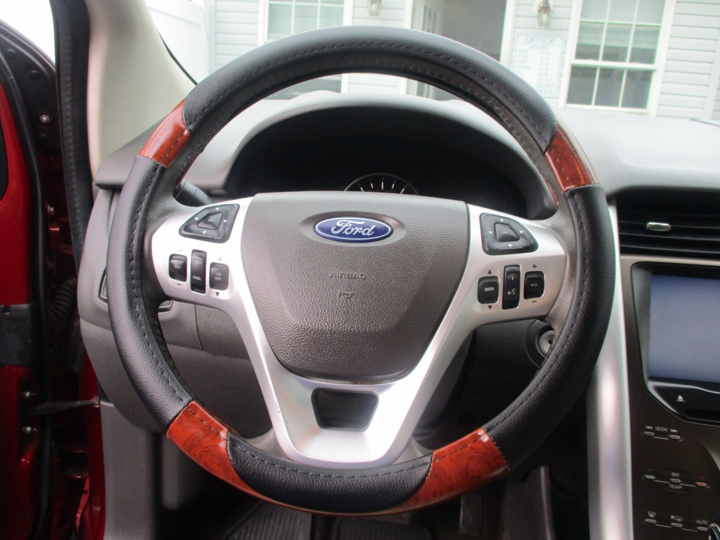 2013 RED Ford Edge SEL AWD (2FMDK4JC7DB) with an 3.5L V6 DOHC 24V engine, 6A transmission, located at 540a Delsea Drive, Sewell, NJ, 08080, (987) 867-5309, 39.752560, -75.111206- Photo#16