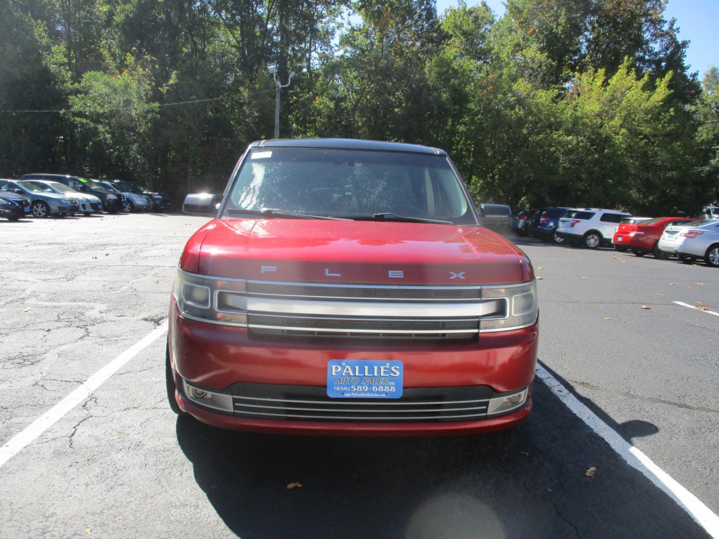 2014 RED Ford Flex Limited AWD w/EcoBoost (2FMHK6DT0EB) with an 3.5L V6 DOHC 24V engine, 6-Speed Automatic Overdrive transmission, located at 540a Delsea Drive, Sewell, NJ, 08080, (987) 867-5309, 39.752560, -75.111206- Photo#10