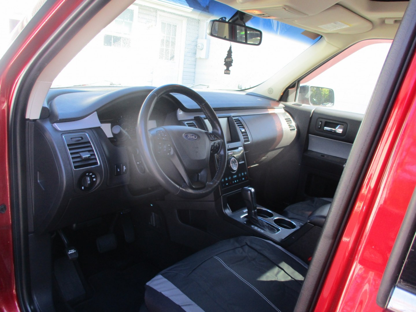 2014 RED Ford Flex Limited AWD w/EcoBoost (2FMHK6DT0EB) with an 3.5L V6 DOHC 24V engine, 6-Speed Automatic Overdrive transmission, located at 540a Delsea Drive, Sewell, NJ, 08080, (987) 867-5309, 39.752560, -75.111206- Photo#12