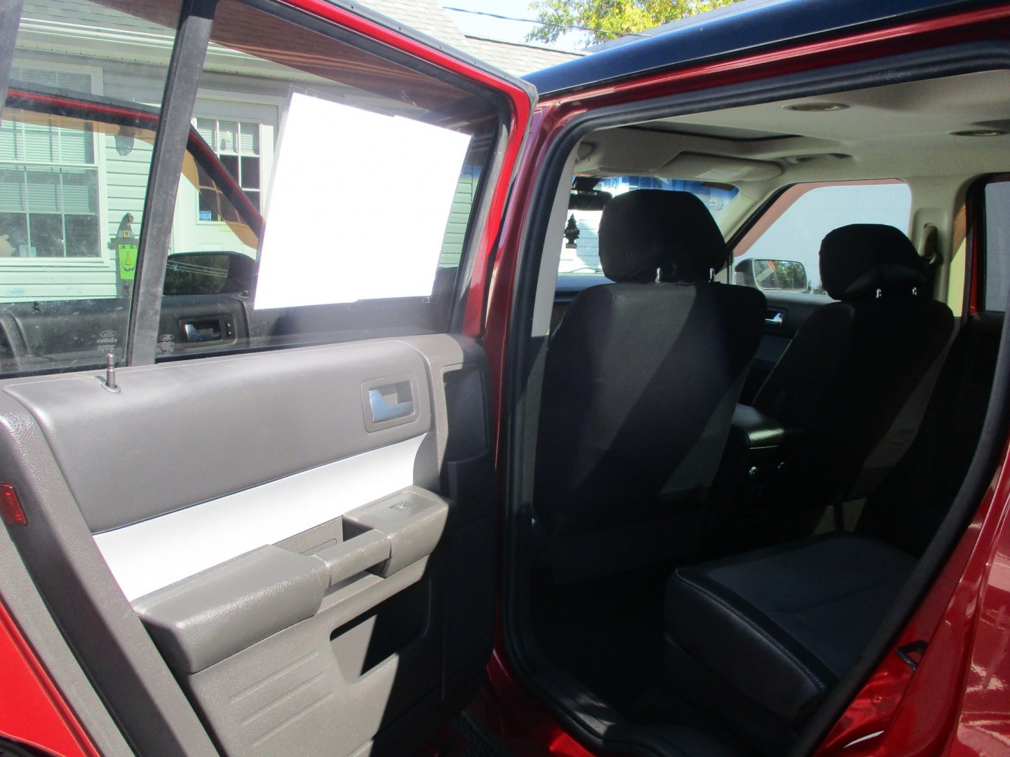 2014 RED Ford Flex Limited AWD w/EcoBoost (2FMHK6DT0EB) with an 3.5L V6 DOHC 24V engine, 6-Speed Automatic Overdrive transmission, located at 540a Delsea Drive, Sewell, NJ, 08080, (987) 867-5309, 39.752560, -75.111206- Photo#16