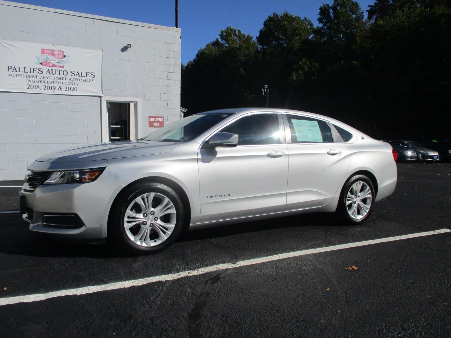 2014 SILVER Chevrolet Impala 1LT (1G1115SL3EU) with an 2.5L L4 DOHC 16V engine, 6-Speed Automatic transmission, located at 540a Delsea Drive, Sewell, NJ, 08080, (987) 867-5309, 39.752560, -75.111206- Photo#1