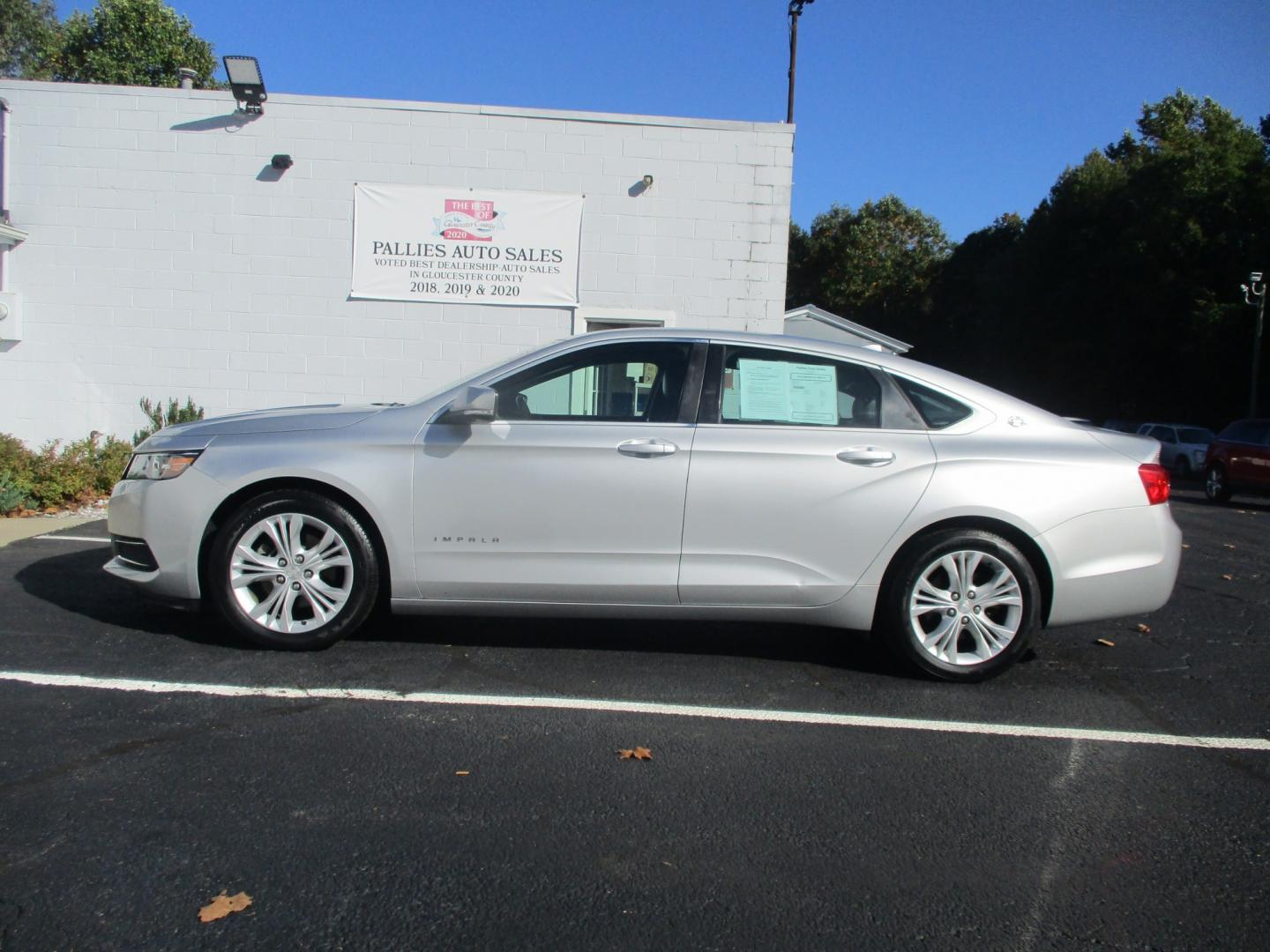2014 SILVER Chevrolet Impala 1LT (1G1115SL3EU) with an 2.5L L4 DOHC 16V engine, 6-Speed Automatic transmission, located at 540a Delsea Drive, Sewell, NJ, 08080, (987) 867-5309, 39.752560, -75.111206- Photo#2