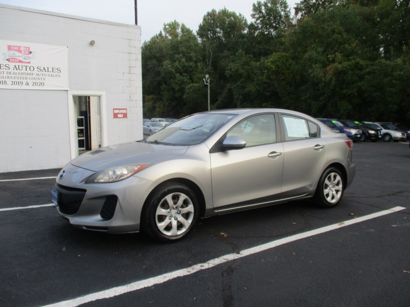 2012 SILVER Mazda MAZDA3 i Sport 4-Door (JM1BL1UGXC1) with an 2.0L L4 DOHC 16V engine, located at 540a Delsea Drive, Sewell, NJ, 08080, (987) 867-5309, 39.752560, -75.111206- Photo#1