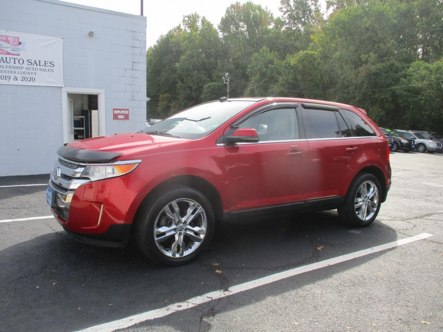 2012 RED Ford Edge Limited FWD (2FMDK3KC0CB) with an 3.5L V6 DOHC 24V engine, 6-Speed Automatic transmission, located at 540a Delsea Drive, Sewell, NJ, 08080, (987) 867-5309, 39.752560, -75.111206- Photo#1